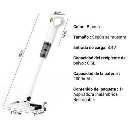 Aspiradora de mano recargable, inalámbrica